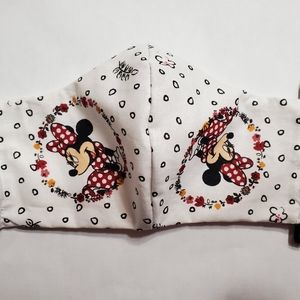 Kid's Minnie Mouse Floral Badge Face Mask